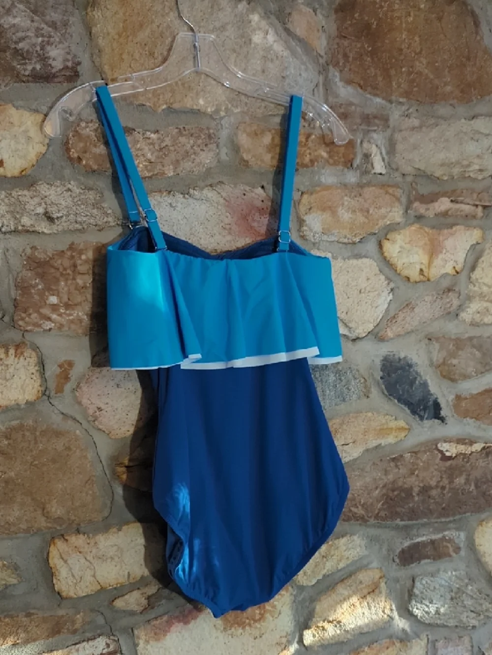 Contours By Coco Reef Bright Blue Ruffle One-Piece Swimsuit - Picture 6 of 12